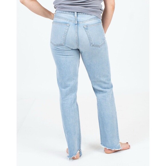 Reformation Step Hem Size 25 Light wash Blue Jeans - Picture 3 of 10